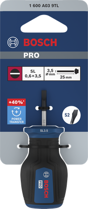 Tua vít Bosch PRO stubby SL 0.6 x 3.5 mm.